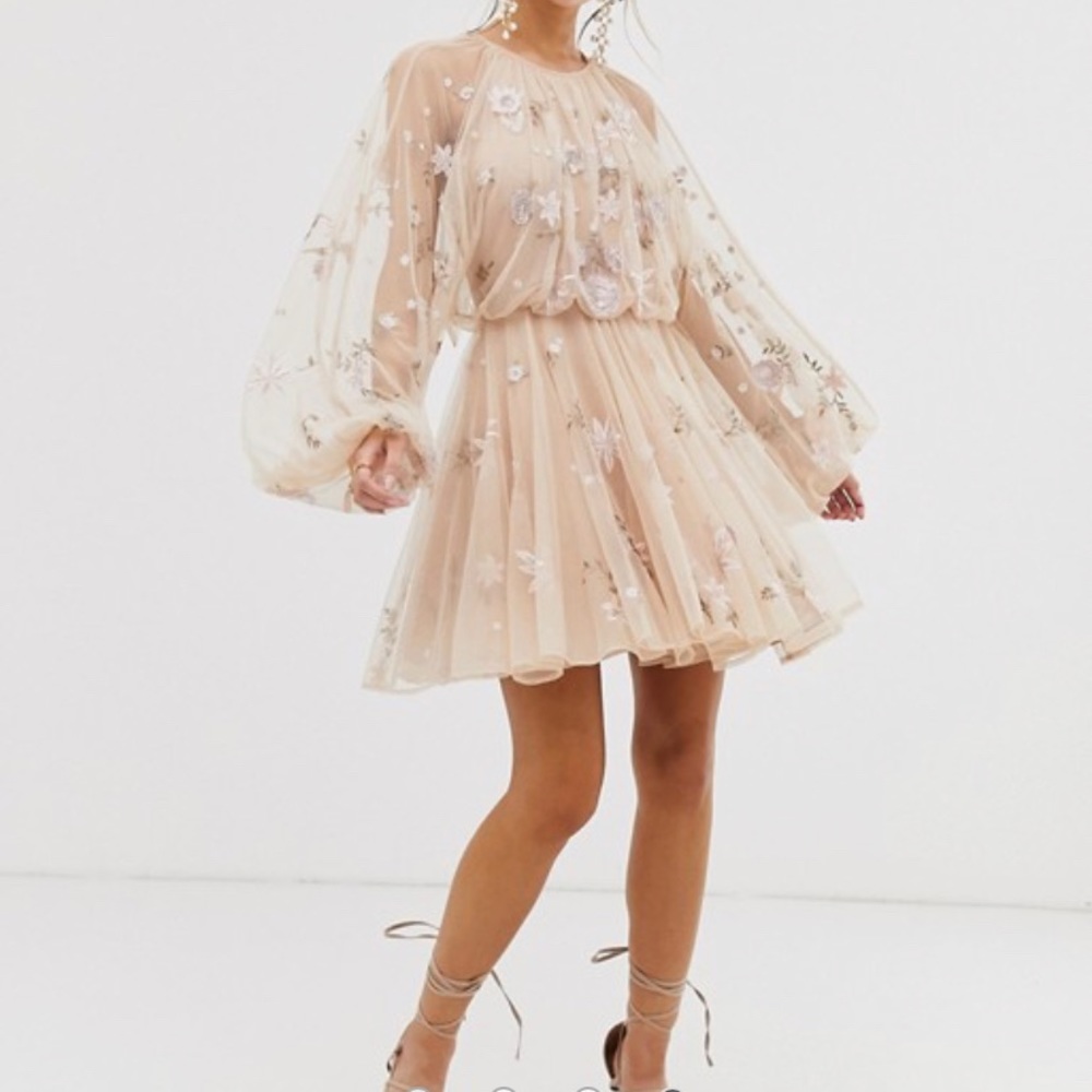 Asos blush floral dress!